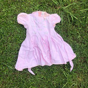 Pink Dress with Flower Decals